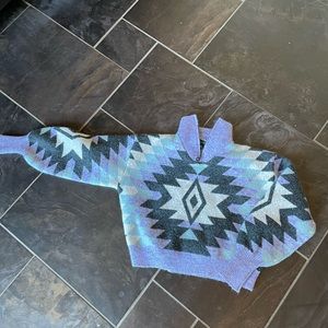 Cropped Aztec sweater